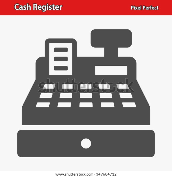 Cash Register\
Icon. Professional, pixel perfect icons optimized for both large\
and small resolutions. EPS 8\
format.