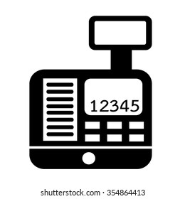Cash Register Icon symbol Illustration design