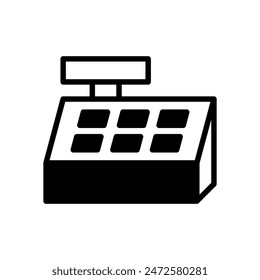 cash register icon symbol vector template
