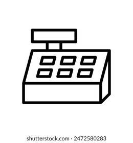 cash register icon symbol vector template