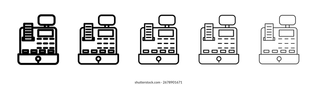 Cash register icon Vector Art Illustration