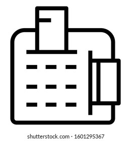 Cash register icon. Vector graphics.