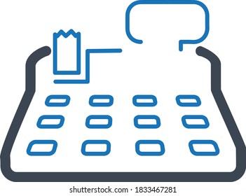 Cash register icon vector illustration 