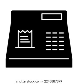 Cash register icon. Vector illustration