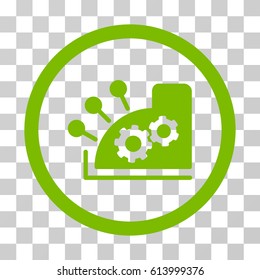 Cash Register icon. Vector illustration style is flat iconic symbol, eco green color, transparent background. Designed for web and software interfaces.