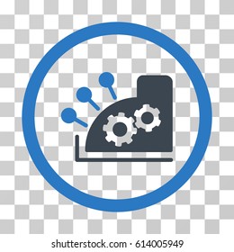 Cash Register icon. Vector illustration style is flat iconic bicolor symbol, smooth blue colors, transparent background. Designed for web and software interfaces.