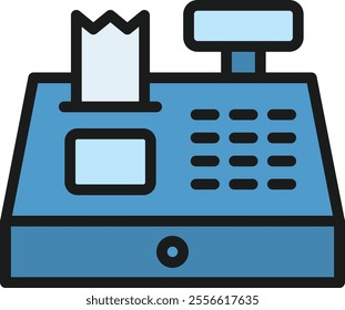 Cash Register icon vector image. Suitable for mobile application web application and print media.