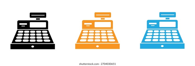 Imagen de Vector de icono de caja registradora. Adecuado para aplicaciones móviles de Web y medios de impresión.