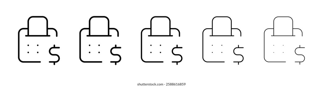 Cash register icon Vector logo sign