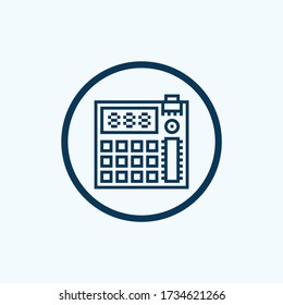 cash register icon vector from payment and bank collection. Thin line cash register outline icon vector illustration. Linear symbol for use on web and mobile apps, logo, print media