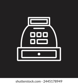 cash register icon vector template illustration logo design