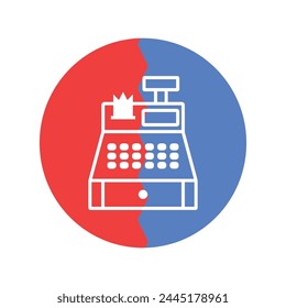 caja registradora icono Vector Plantilla ilustración logo diseño