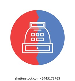 cash register icon vector template illustration logo design