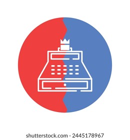 cash register icon vector template illustration logo design