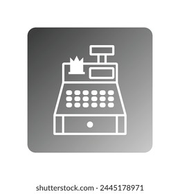 cash register icon vector template illustration logo design