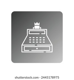 caja registradora icono Vector Plantilla ilustración logo diseño