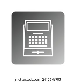 cash register icon vector template illustration logo design