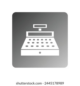 cash register icon vector template illustration logo design