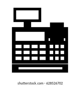 cash register isolated icon