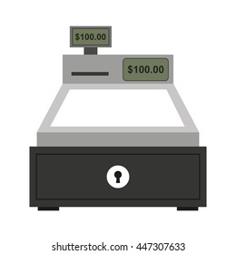 cash register isolated icon design, vector illustration  graphic 