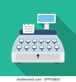 Cash register machine icon