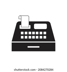 Ilustración vectorial de diseño de icono de caja registradora