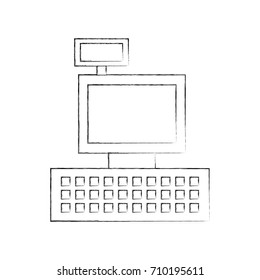 cash register machine keypad display for supermarket