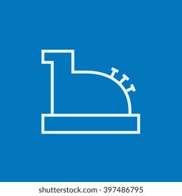 Cash register machine line icon.