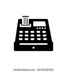 Cash Register Machine Representing Sales and Transaction Process