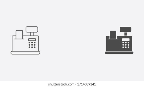 Umriss und Symbol für das ausgefüllte Vektorillustration