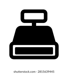 Cash Register Retail POS Vector Icon