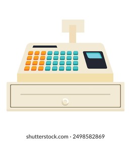 Cash register showing electronic finance transaction concept