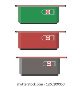 Cash register in the store. vector
