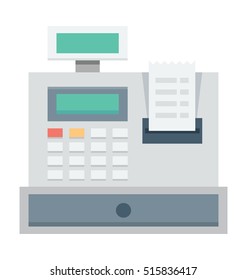 Cash Register Vector Icon