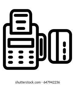 Cash Register Vector Icon