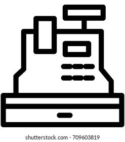 Cash Register Vector Icon