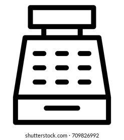 Cash Register Vector Icon