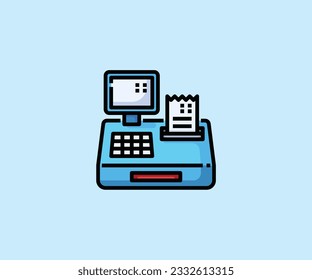 cash register vector icon design