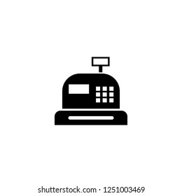cash register vector icon. cash register sign on white background. cash register icon for web and app