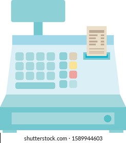 Cash register vector illustration .