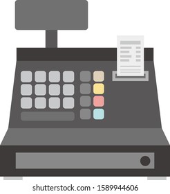 Cash register vector illustration .