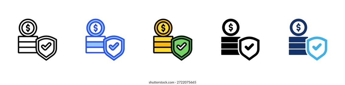 Cash Reserve Icon Collection With Multiple Styles
