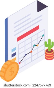 Cash sales analysis methodology Concept Vector Icon Design, Business Finance Symbol, Treasury and Capital Budget Sign, Financial Planning, Analysis and Control stock illustration