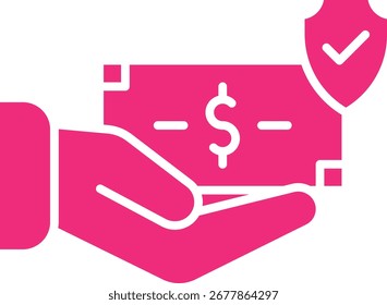 Cash Secured Financing, einzelne Vektorgrafik