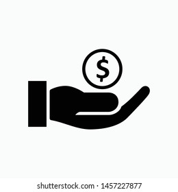 cash sign icon vector isolated