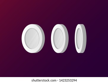 Cash Silver Vector Illustration