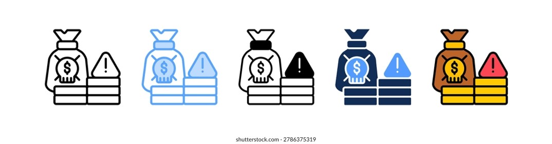 Cash Smuggling Icon Multiple Style