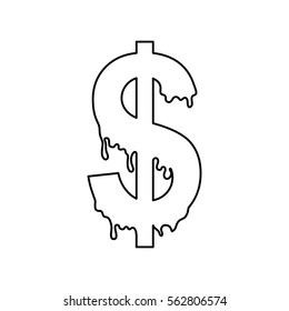 Cash symbol isolated icon vector illustration graphic design