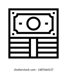 cash thin line vector icon