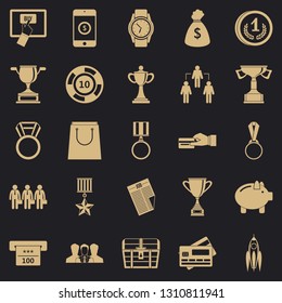 Cash transfer icons set. Simple set of 25 cash transfer vector icons for web for any design